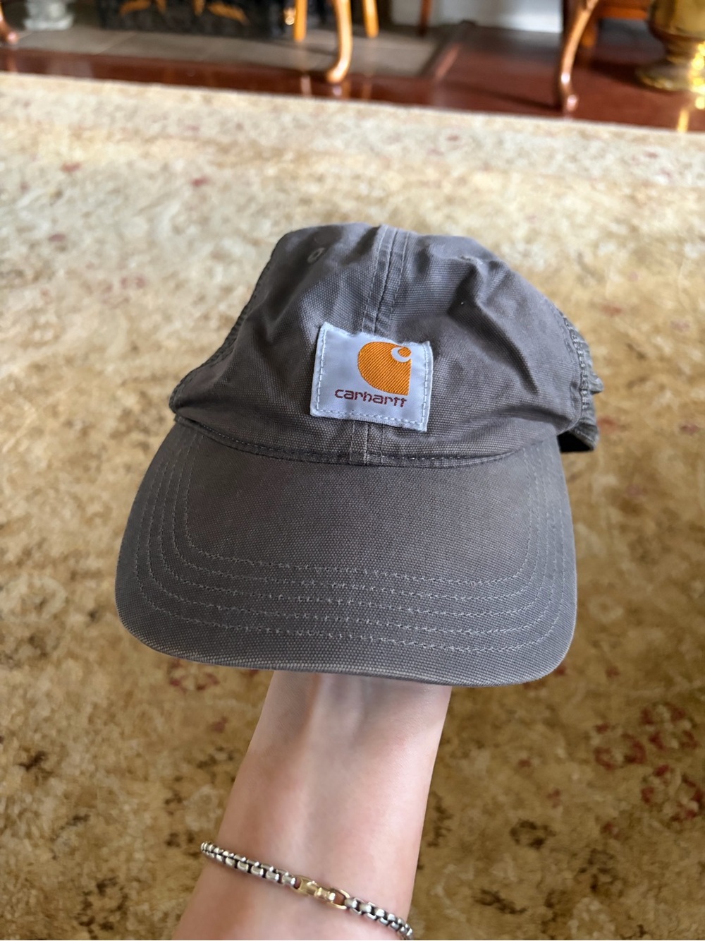 Carhartt Men's Logo Baseball Cap charcoal gray OSFM
